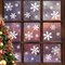 135PCS Christmas Window Clings – Snowflake Static Window Stickers for Glass Windows, Doors & Smooth Surfaces, Reusable PVC Xmas Decorations for Holiday, Party & Winter Wonderland Decor